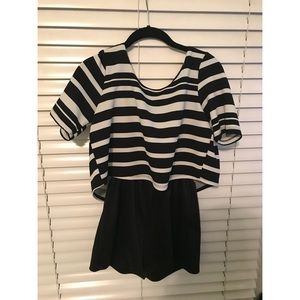 Black and White Romper